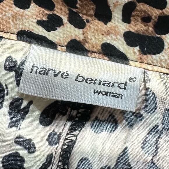 Harve Benard Leopard Print Button Front Top 2X - Picture 8 of 8